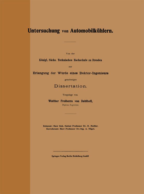 Produktbild: Untersuchung von Automobilk&uuml;hlern