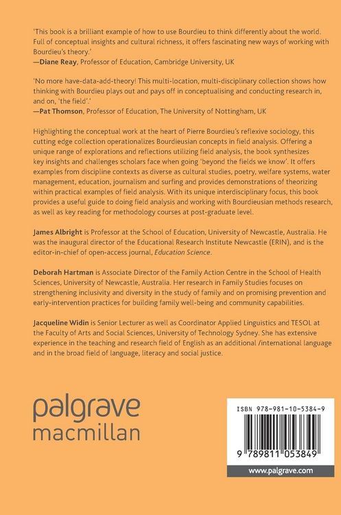 Produktbild: Bourdieu&rsquo;s Field Theory and the Social Sciences