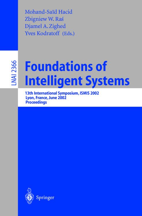 Produktbild: Foundations of Intelligent Systems