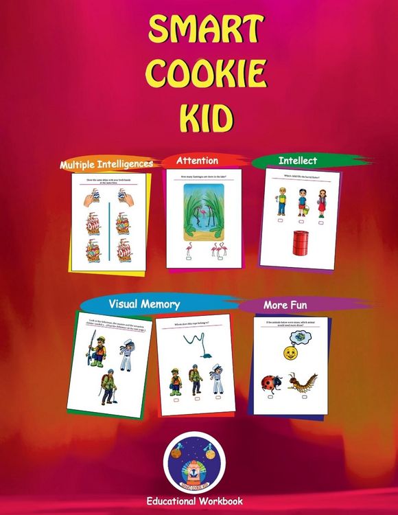 Produktbild: Smart Cookie Kid For 3-4 Year Olds Educational Development Workbook (Arabic - العربية ) 2D