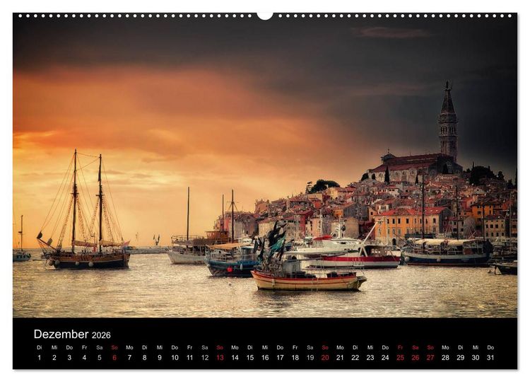 Produktbild: Rovinj Impressionen (Wandkalender 2026 DIN A2 quer), CALVENDO Monatskalender