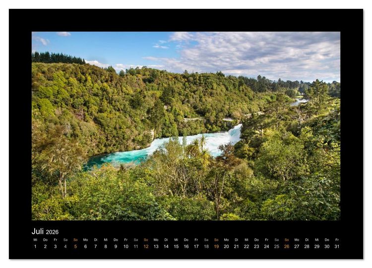 Produktbild: Neuseeland - Wunderwelt der Natur (Wandkalender 2026 DIN A4 quer), CALVENDO Monatskalender