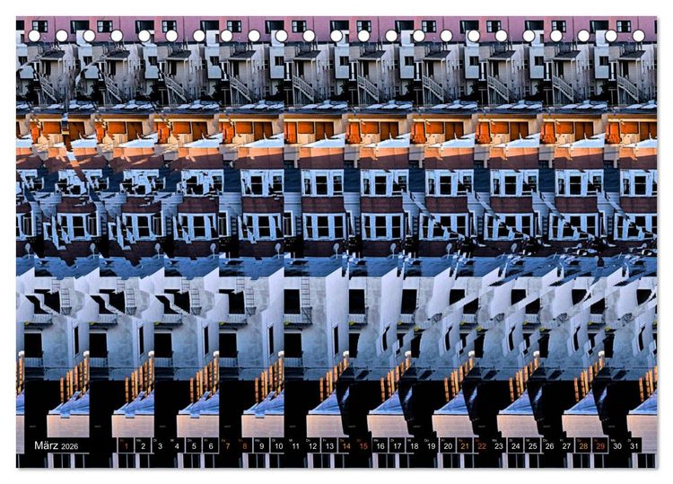 Produktbild: Magische Bilder - 3D Stereogramme (Tischkalender 2026 DIN A5 quer), CALVENDO Monatskalender