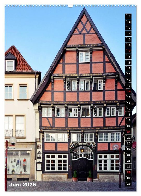 Produktbild: Osnabr&uuml;ck Fassade (Wandkalender 2026 DIN A2 hoch), CALVENDO Monatskalender
