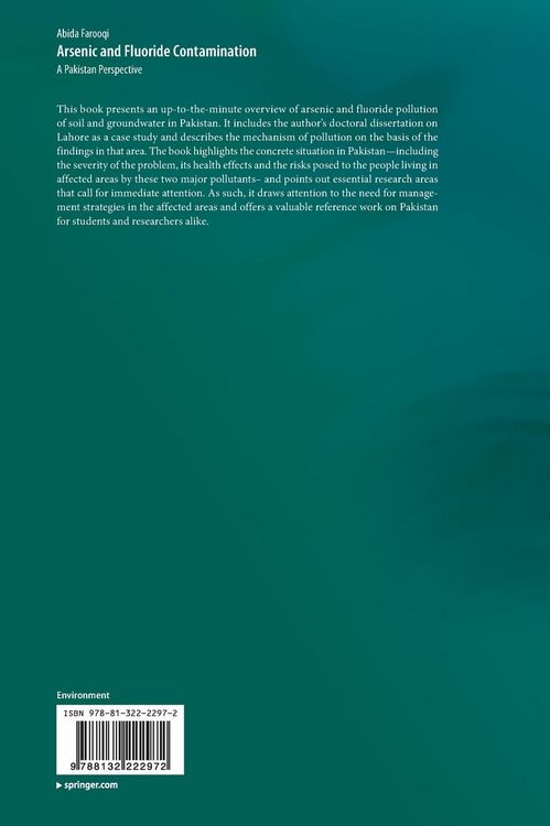 Produktbild: Arsenic and Fluoride Contamination