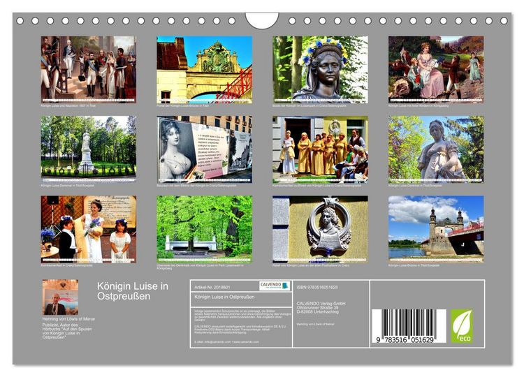 Produktbild: K&ouml;nigin Luise in Ostpreu&szlig;en (Wandkalender 2026 DIN A4 quer), CALVENDO Monatskalender