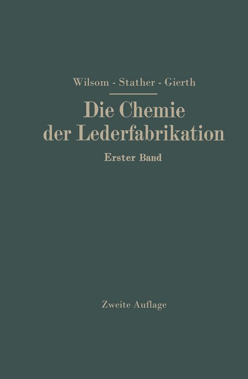 Produktbild: Die Chemie der Lederfabrikation
