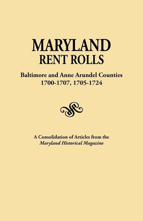 Produktbild: Maryland Rent Rolls