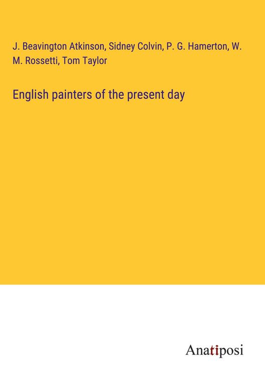 Produktbild: English painters of the present day