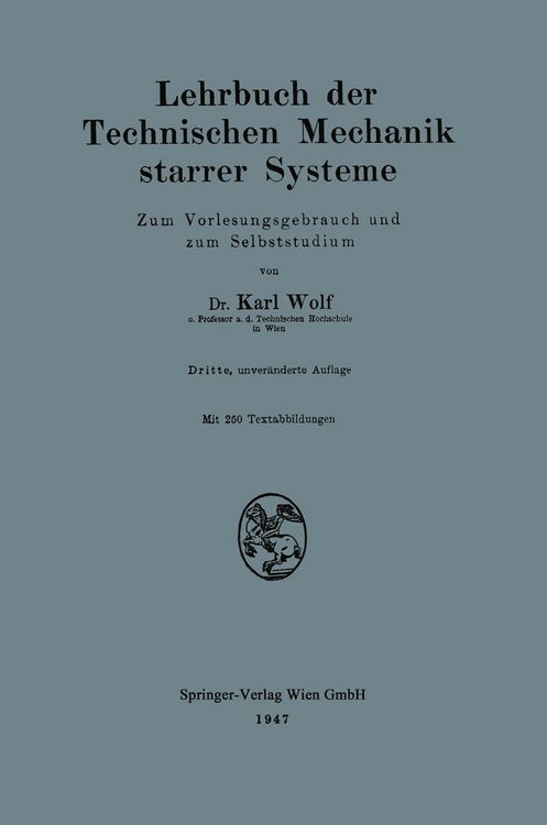 Produktbild: Lehrbuch der Technischen Mechanik starrer Systeme