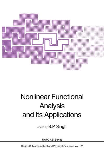 Produktbild: Nonlinear Functional Analysis and Its Applications