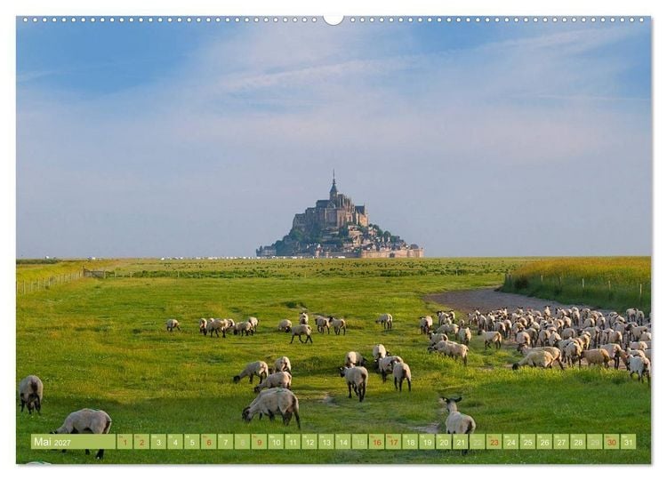 Produktbild: Quer durch die Normandie (Wandkalender 2027 DIN A2 quer), CALVENDO Monatskalender
