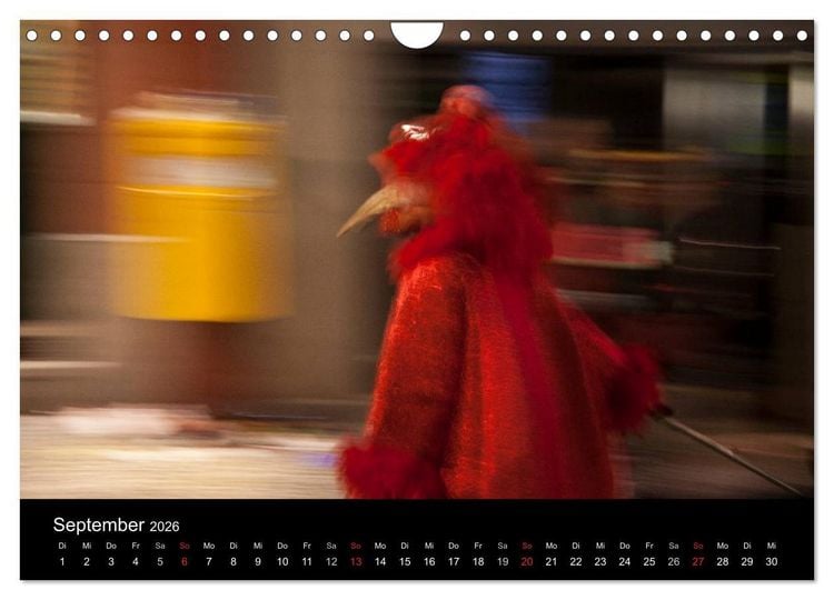 Produktbild: BASLER FASNACHT &ndash; Faszinierendes, schweizerisch regionales Brauchtum. (Wandkalender 2026 DIN A4 quer), CALVENDO Monatskalender