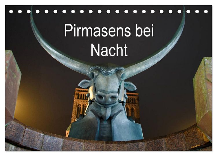 Produktbild: Pirmasens bei Nacht (Tischkalender 2026 DIN A5 quer), CALVENDO Monatskalender