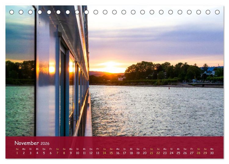 Produktbild: Eine Kreuzfahrt auf dem Rhein (Tischkalender 2026 DIN A5 quer), CALVENDO Monatskalender