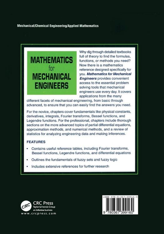 Produktbild: Mathematics for Mechanical Engineers
