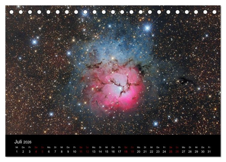 Produktbild: Beeindruckendes Universum (Tischkalender 2026 DIN A5 quer), CALVENDO Monatskalender