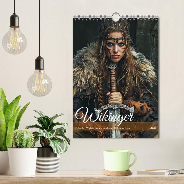 Produktbild: Wikinger - Erbe der Walk&uuml;ren als moderne Wikingerfrau (Wandkalender 2026 DIN A4 hoch), CALVENDO Monatskalender