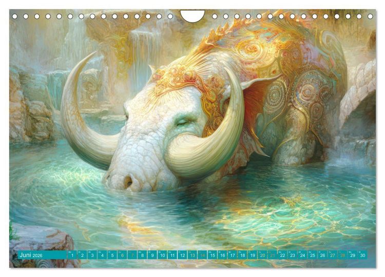 Produktbild: Fantastische Fantasiewerke (Wandkalender 2026 DIN A4 quer), CALVENDO Monatskalender