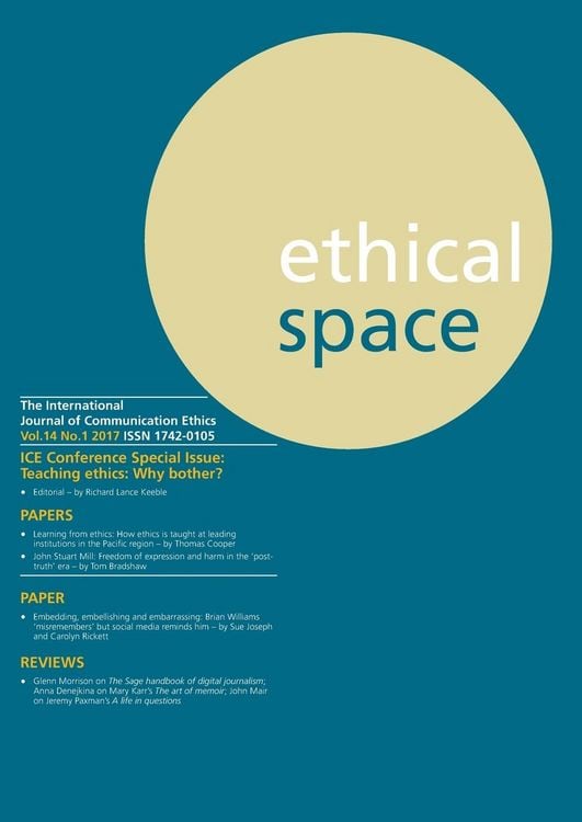 Produktbild: Ethical Space Vol.14 Issue 1