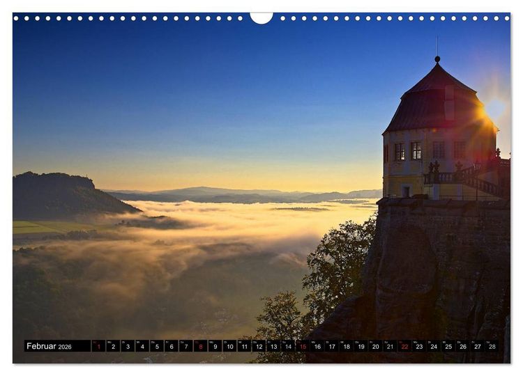 Produktbild: Nebelwelten S&auml;chsische Schweiz (Wandkalender 2026 DIN A3 quer), CALVENDO Monatskalender