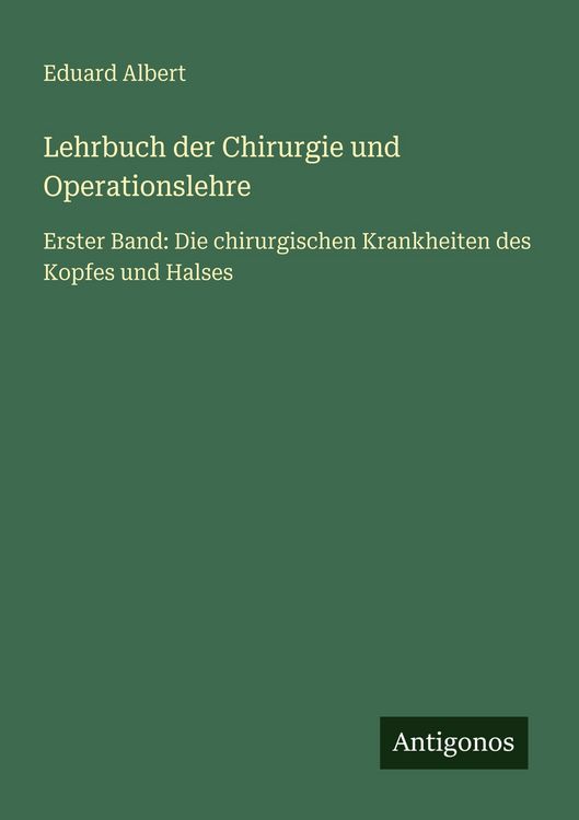 Produktbild: Lehrbuch der Chirurgie und Operationslehre