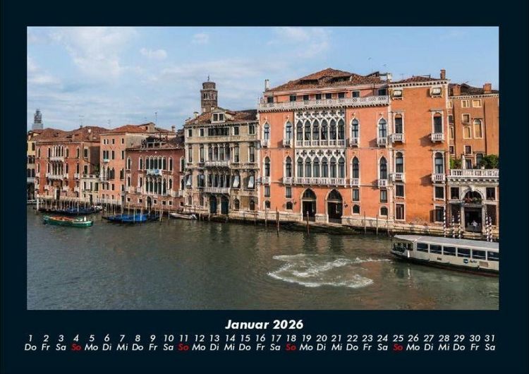 Produktbild: Venedig 2026 Fotokalender DIN A4