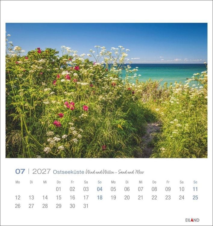 Produktbild: Ostseek&uuml;ste Postkartenkalender 2027 - Wind und Wellen - Sand und Meer