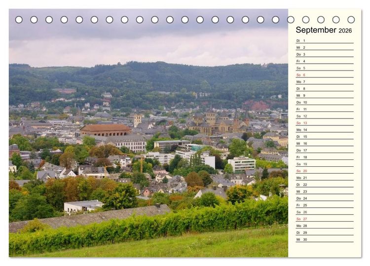 Produktbild: Entlang der Mosel (Tischkalender 2026 DIN A5 quer), CALVENDO Monatskalender