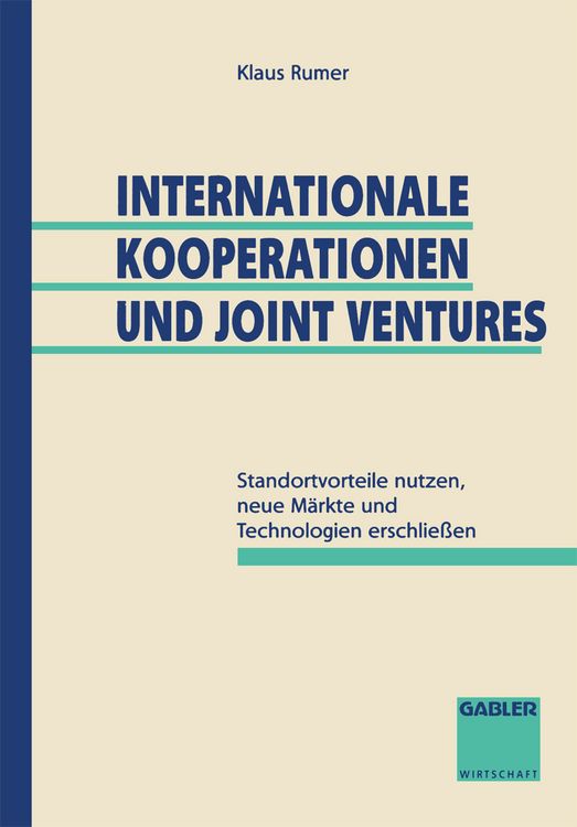 Produktbild: Internationale Kooperationen und Joint Ventures