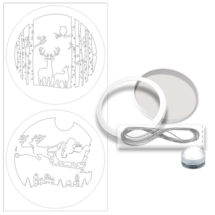 Produktbild: URSUS Light boxes "Forest & Santa Claus" &Oslash; 15,3 cm