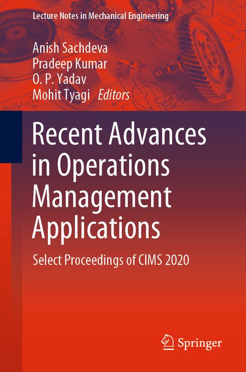 Produktbild: Recent Advances in Operations Management Applications