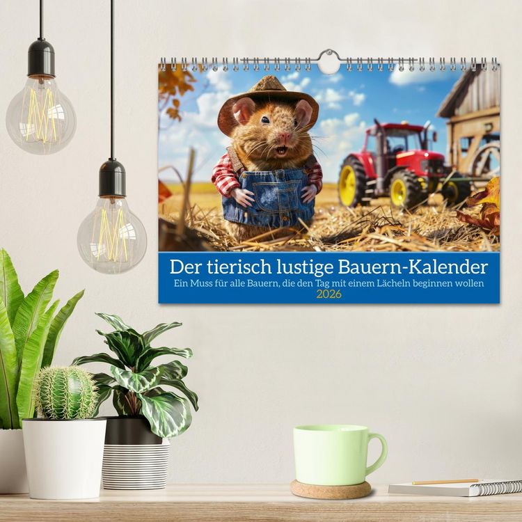 Produktbild: Der tierisch lustige Bauern-Kalender (Wandkalender 2026 DIN A4 quer), CALVENDO Monatskalender