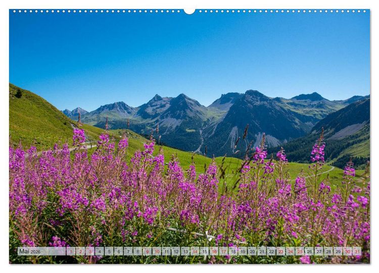 Produktbild: Arosa - Atemberaubende Bergkulissen (Wandkalender 2026 DIN A2 quer), CALVENDO Monatskalender