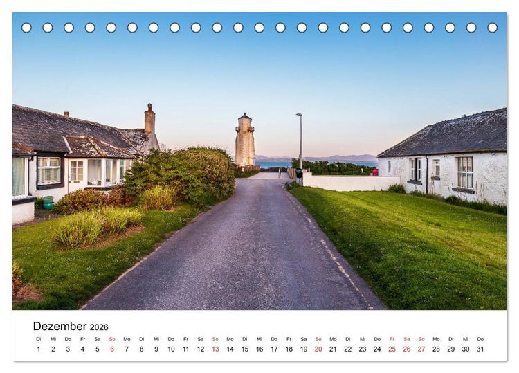 Produktbild: Schottlands Leuchtt&uuml;rme (Tischkalender 2026 DIN A5 quer), CALVENDO Monatskalender