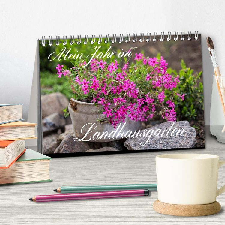 Produktbild: Mein Jahr im Landhausgarten (Tischkalender 2026 DIN A5 quer), CALVENDO Monatskalender