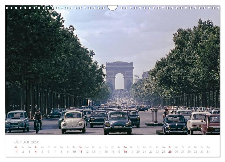 Produktbild: Paris - Historische Ansichten (Wandkalender 2026 DIN A3 quer), CALVENDO Monatskalender