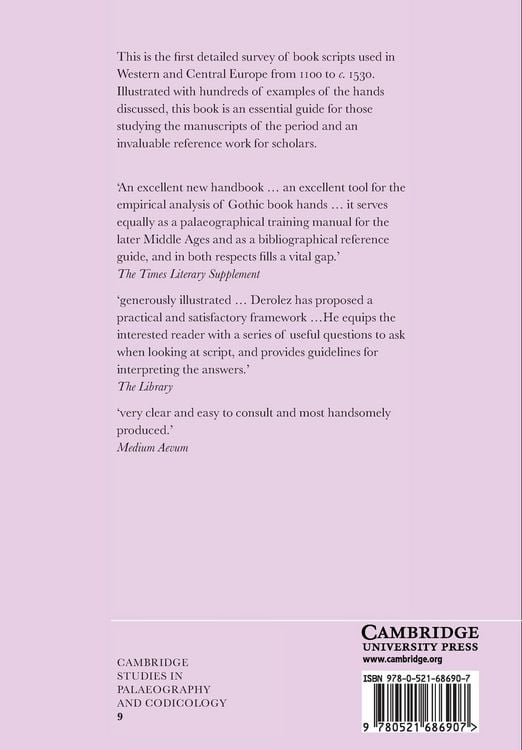 Produktbild: The Palaeography of Gothic Manuscript Books