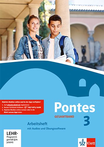 Produktbild: Pontes Gesamtband 3. Arbeitsheft mit Audios und &Uuml;bungssoftware