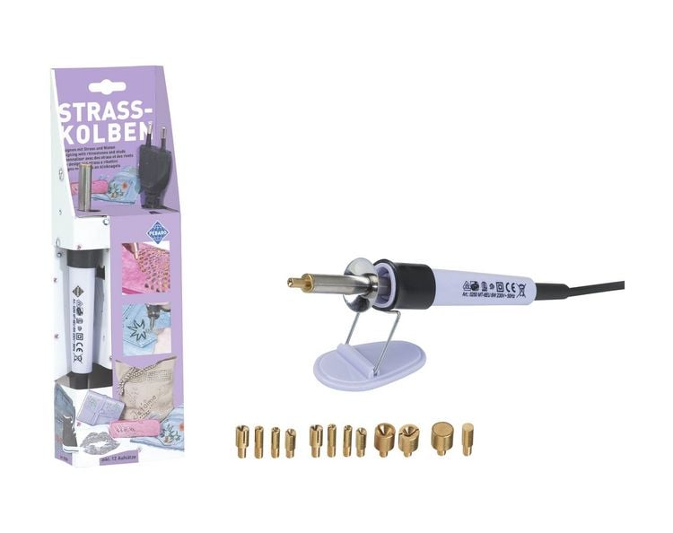 Produktbild: PEBARO 0250 - Strasskolben-Set mit 12 Aufs&auml;tzen, DIY-Kreativset