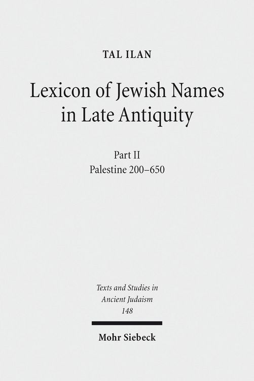 Produktbild: Lexicon of Jewish Names in Late Antiquity