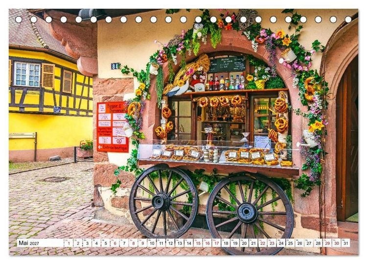 Produktbild: Im Elsass - Eine bunte Vielfalt zum verlieben (Tischkalender 2027 DIN A5 quer), CALVENDO Monatskalender