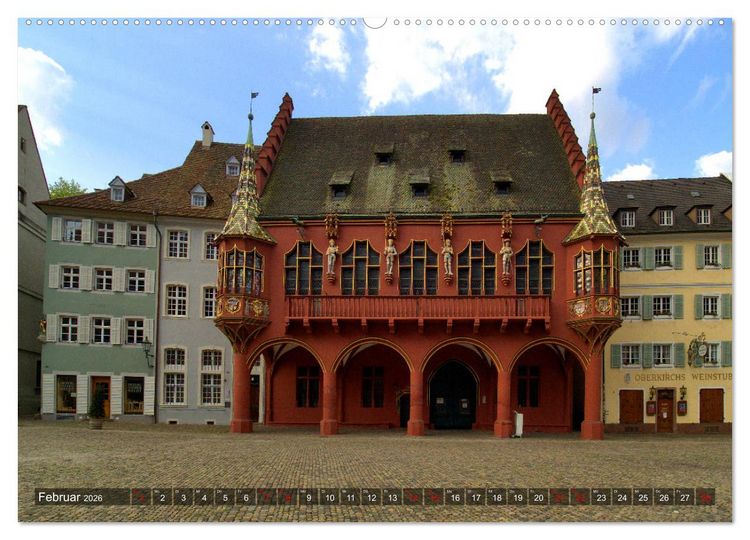 Produktbild: Freiburg - Gesichter einer Stadt (Wandkalender 2026 DIN A2 quer), CALVENDO Monatskalender