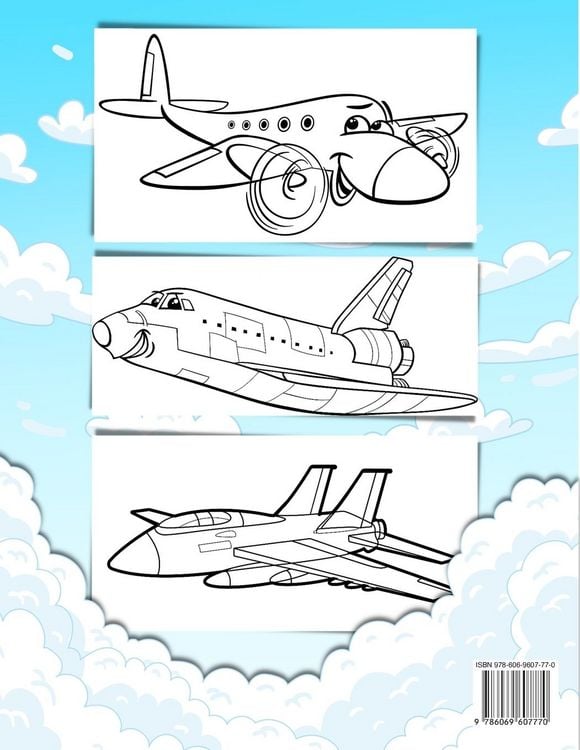 Produktbild: Flugzeug-Malbuch f&uuml;r Kinder und Kleinkinder