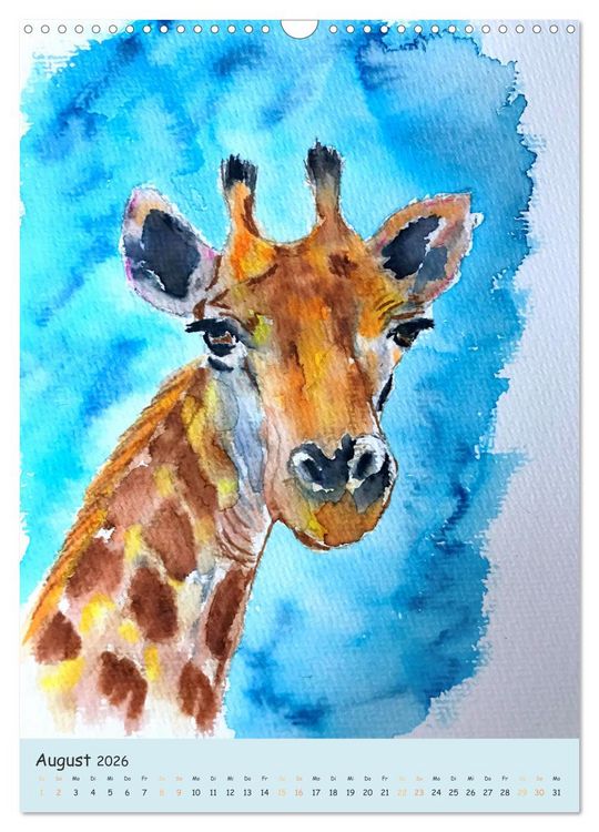 Produktbild: PortraiTierART Zauberhafte Tierzeichnungen (Wandkalender 2026 DIN A3 hoch), CALVENDO Monatskalender