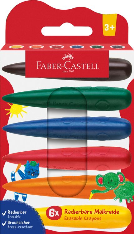 Produktbild: FABER-CASTELL Malkreide Finger 6 St&uuml;ck