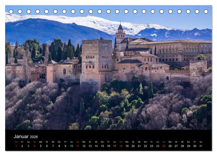 Produktbild: Andalusien (Tischkalender 2026 DIN A5 quer), CALVENDO Monatskalender
