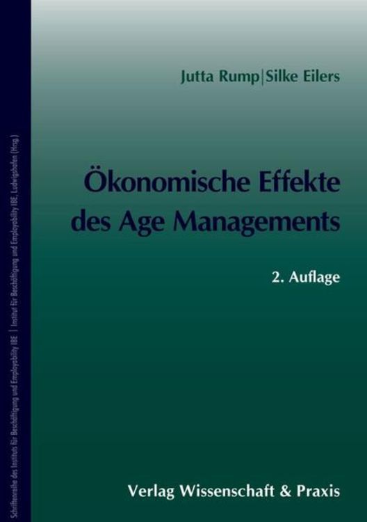 Produktbild: &Ouml;konomische Effekte des Age Managements.