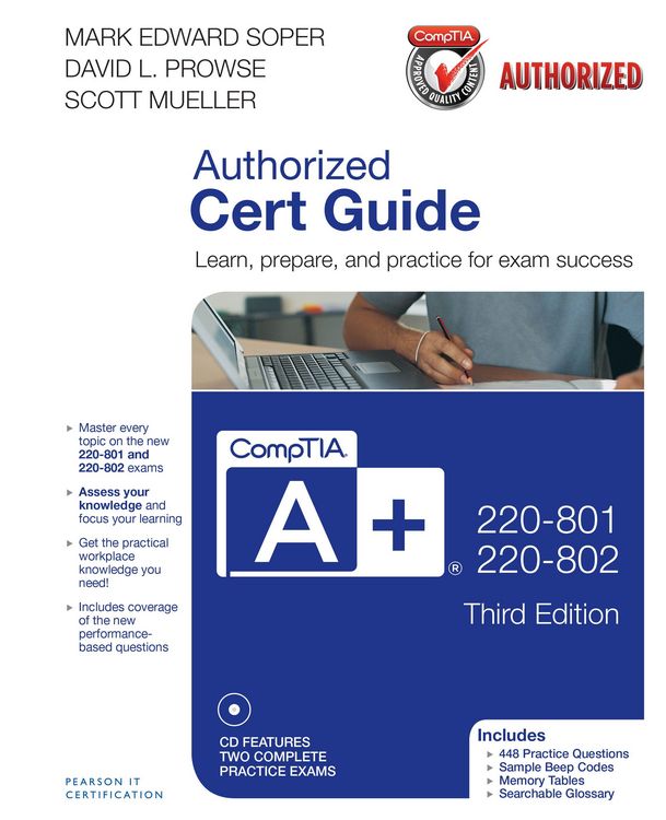Produktbild: CompTIA A+ 220-801 and 220-802 Cert Guide