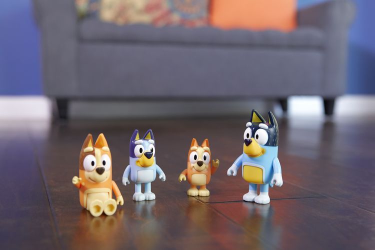 Produktbild: BLUEY Figuren-4er-Pack (Familie)